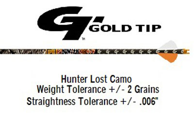 Gold Tip Hunter Lost Camo Vane Fletched