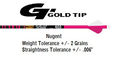 Gold Tip Pink Ted Nugent Shafts