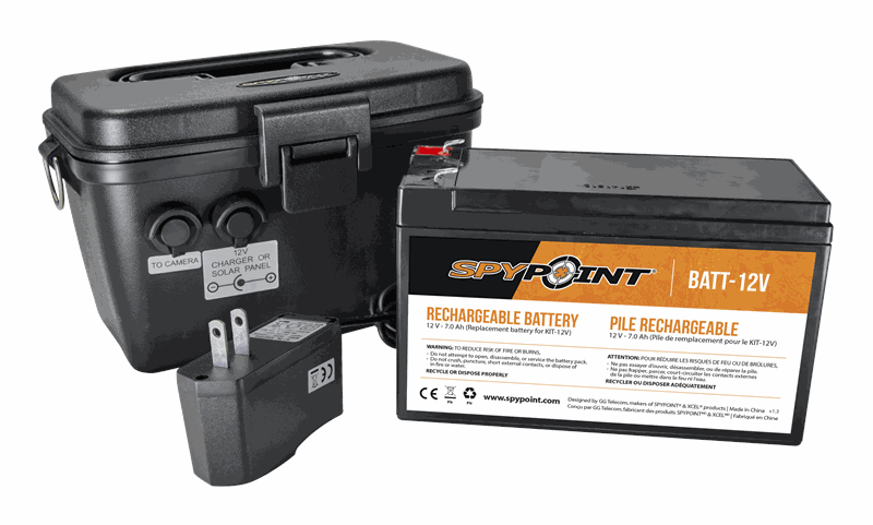 Spypoint 12V Battery,Charger & housing kit