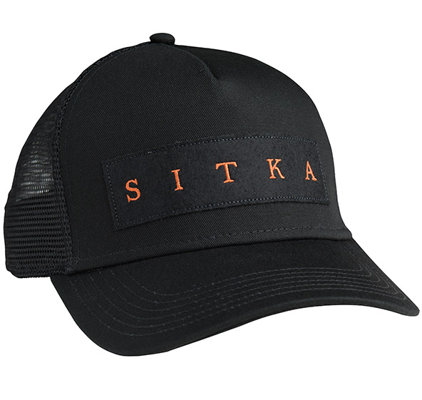 Sitka Gear - Felt Wordmark Trucker Black (20143)