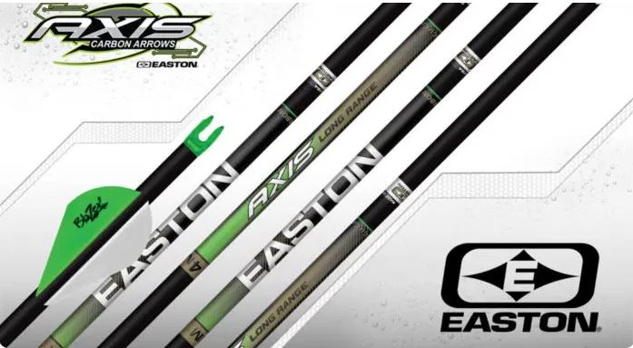 Easton 4MM Axis Long Range Feather Fletched