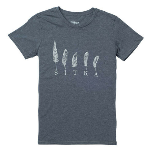 Sitka Gear Closeout -  Womens Five Feather Tee Lead Heather